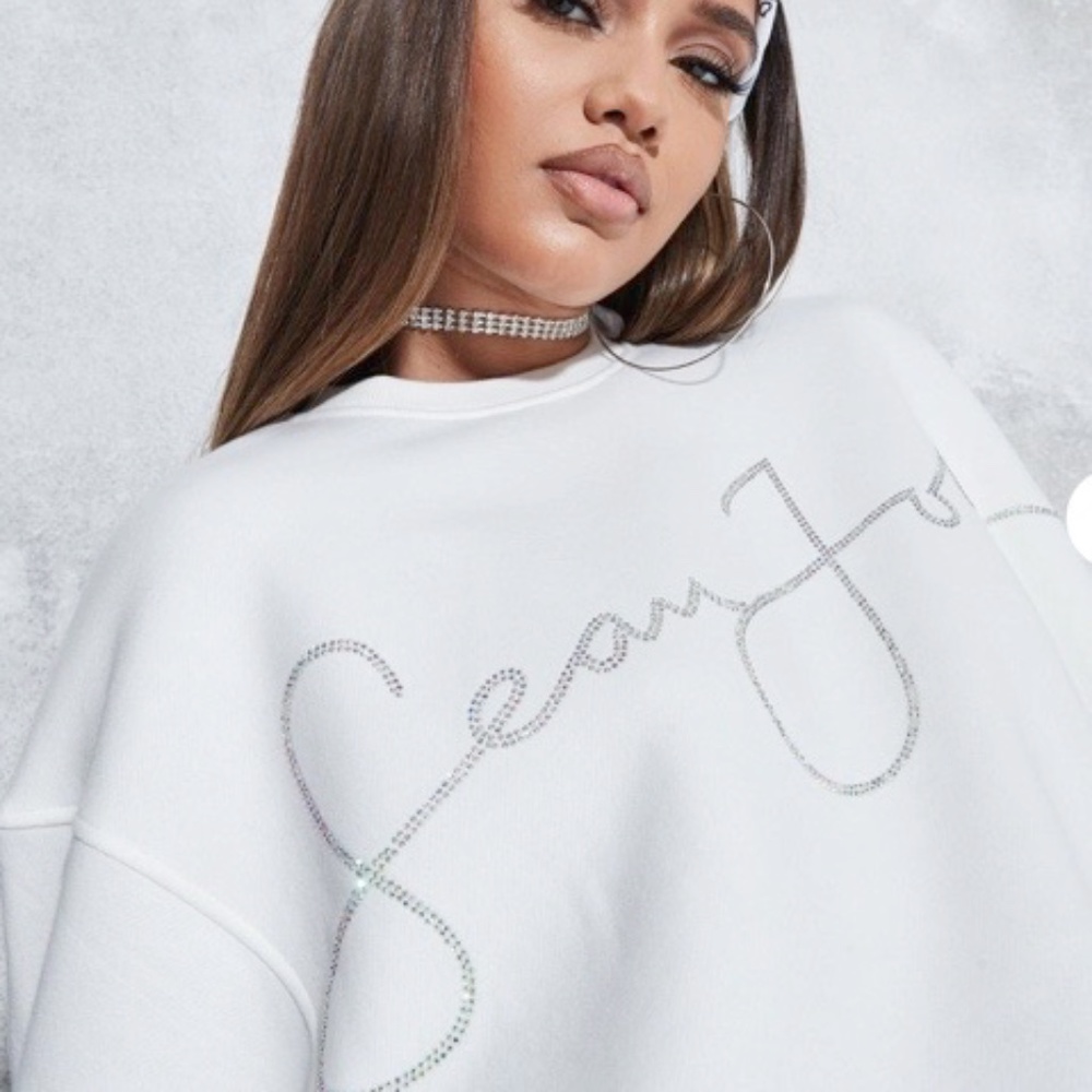 Sean John x missguided oversized script sweatshirt